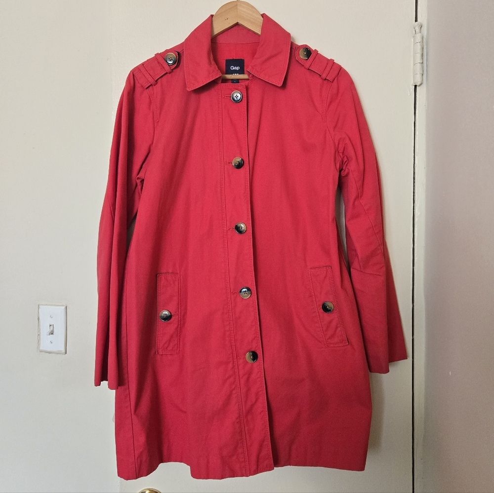 Gap Womens Size S Cotton Spring Trench Coat
